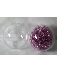 BOMBKA AKRYLOWA 12 CM - KULA PLASTIKOWA DECOUPAG