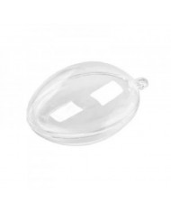 JAJKO AKRYLOWE PRZEŹROCZYSTE 10 cm PLASTIKOWE