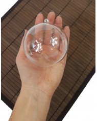 BOMBKA AKRYLOWA 8 CM - KULA PLASTIKOWA DECOUPAG