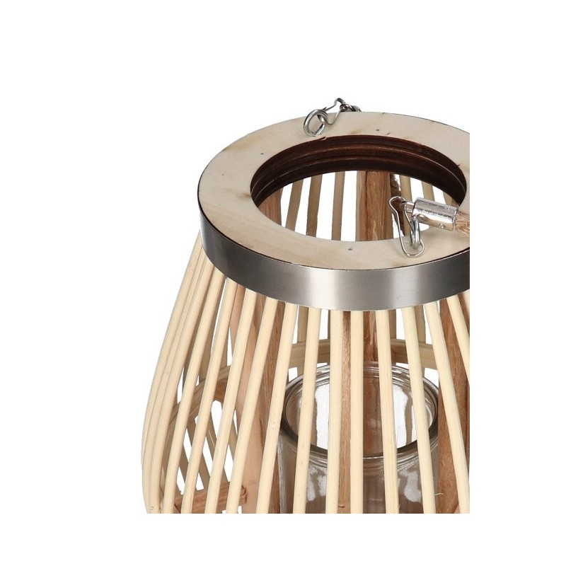 LAMPION BAMBUSOWY RATTANOWY LATARNIA 52 CM