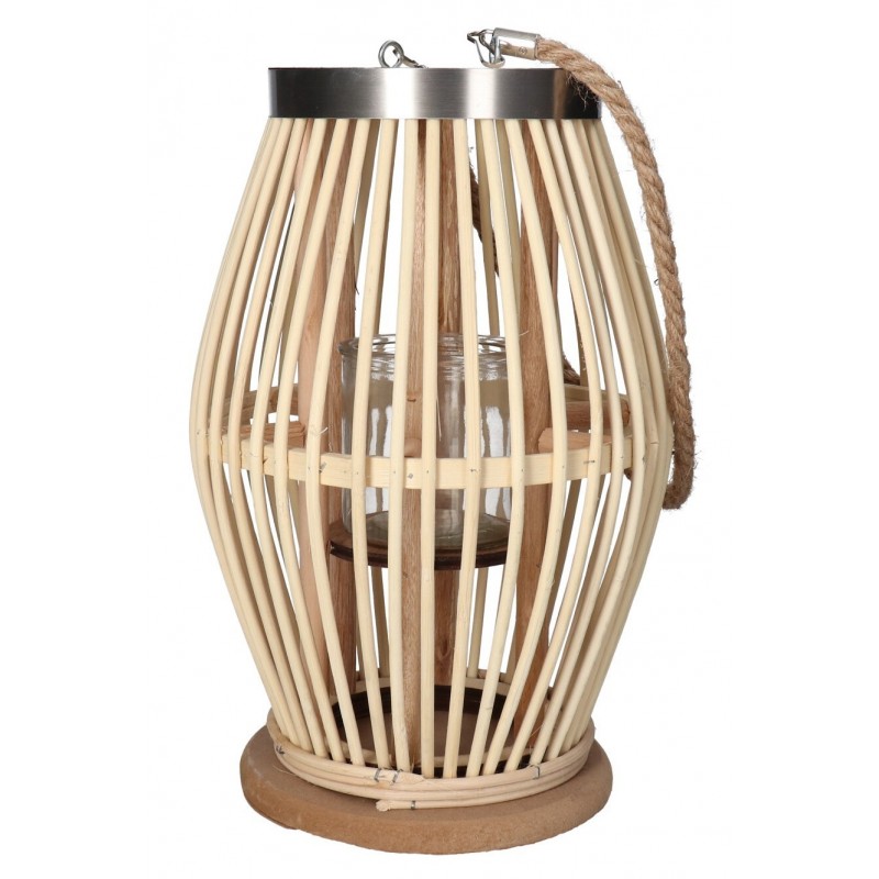 LAMPION BAMBUSOWY RATTANOWY LATARNIA 52 CM