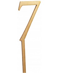 CYFERKI DREWNIANE NA PIKU 20CM 1SZT OZDOBA SIEDEM