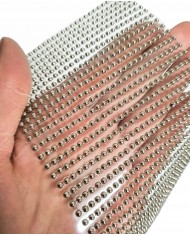 DŻETY PÓŁ PEREŁKI SREBRNE 3 MM 1500 SZT PEREŁKI