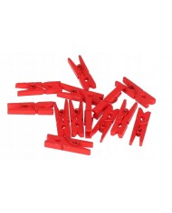 KLAMERKI DREWNIANE SPINACZE NATURALNE 24SZT 3CM