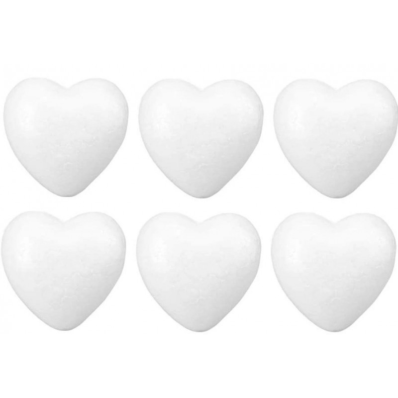 SERCE STYROPIANOWE 8 CM SERCA STYROPIANOWE 10 SZT