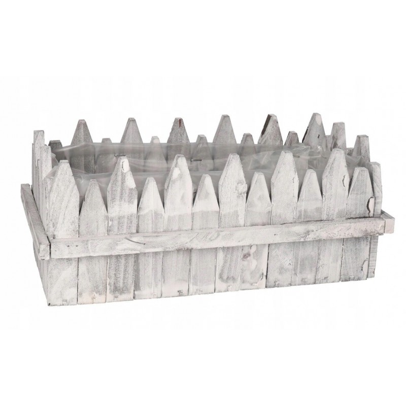 DONICZKA OSŁONKA DREWNIANA KORYTKO DONICZKI 31CM