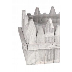 DONICZKA OSŁONKA DREWNIANA KORYTKO DONICZKI 31CM