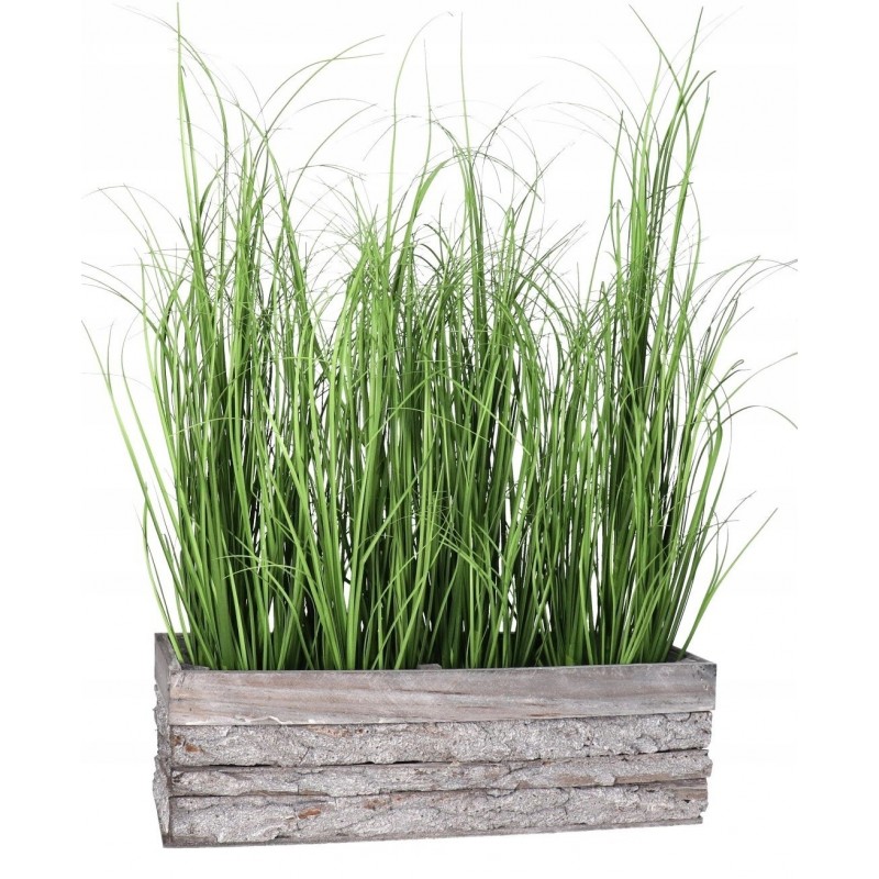 DONICZKA OSŁONKA DREWNIANA DUŻA KORYTKO KORA 40 CM SZARA