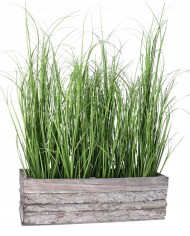 DONICZKA OSŁONKA DREWNIANA DUŻA KORYTKO KORA 40 CM SZARA