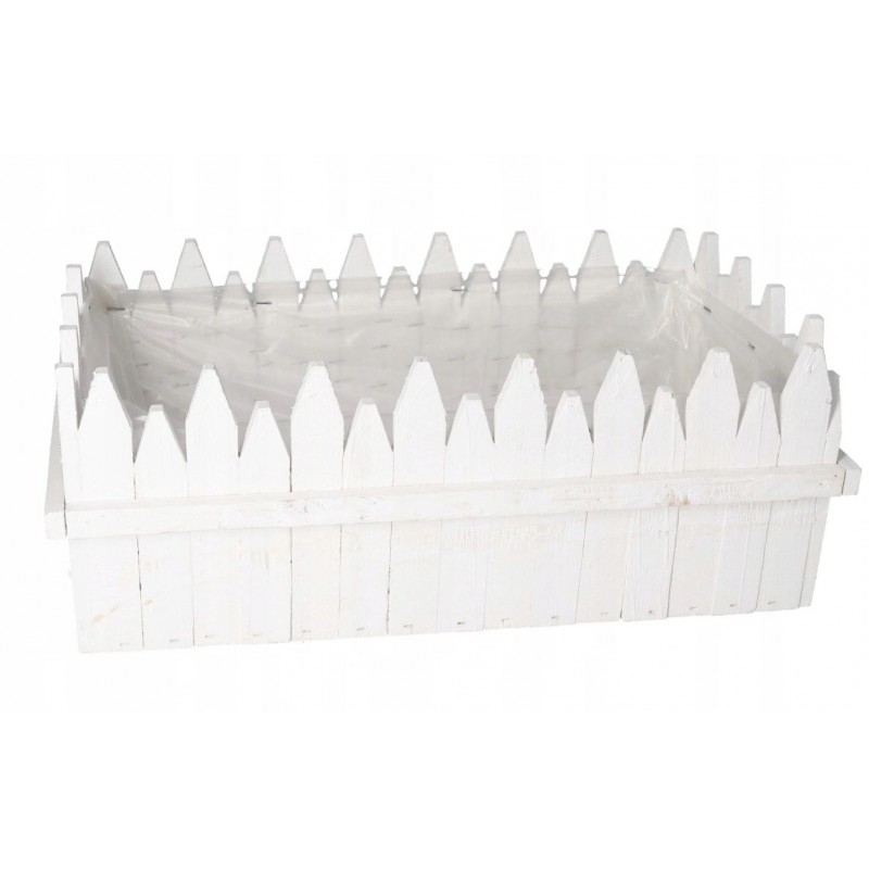 DONICZKA OSŁONKA DREWNIANA KORYTKO DONICZKI 31CM