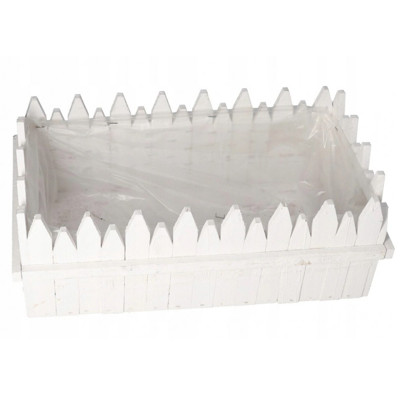 DONICZKA OSŁONKA DREWNIANA KORYTKO DONICZKI 31CM