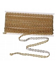 TAŚMA CYRKONIE PAS DIAMENTOWY OZDOBNY 12MM 10YARD