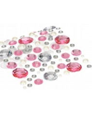 DŻETY PÓŁ PEREŁKI SREBRNE 3 MM 1500 SZT PEREŁKI