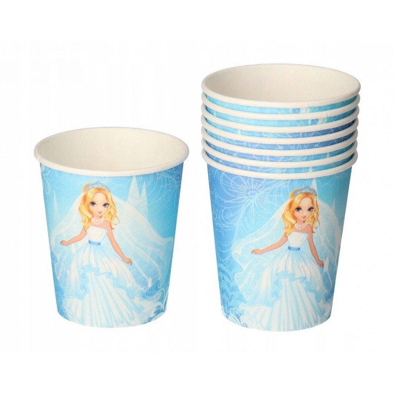 KUBKI PAPIEROWE NACZYNIA JEDNORAZOWE 8 SZT 250ML