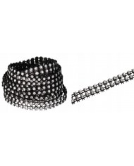 TAŚMA CYRKONIE PAS DIAMENTOWY OZDOBNY 1CM X 3M