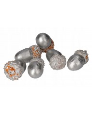 ŻOŁĘDZIE DEKORACYJNE 6 SZT OZDOBA STROIK ŚWIĘTA