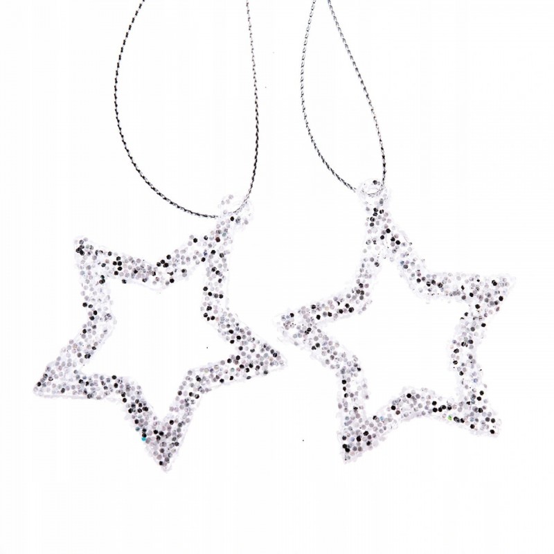 GWIAZDKI AKRYLOWE BROKACONE 2SZT ZAWIESZKA ŚWIĘTA