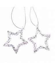 BOMBKI NA CHOINKĘ SOPLE ŁEZKI PLASTIKOWE 4 SZT