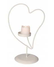 SERCE ŚWIECZNIK METALOWY OZDOBA 23,5 CM