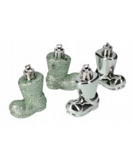 BOMBKI NA CHOINKĘ BUTY PLASTIKOWE 4 SZT 5 CM