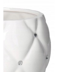 DONICZKA OSŁONKA CERAMICZNA BIAŁA 13 CM DONICZKI