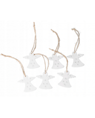 BOMBKI NA CHOINKĘ SOPLE ŁEZKI PLASTIKOWE 4 SZT