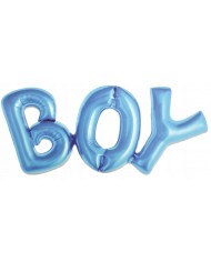 BALON FOLIOWY NAPIS BOY ROCZEK URODZINY 91X36CM