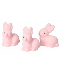 ZAJĄC ZAJĄCZEK WIELKANOCNY FIGURKA ZAJĄCZKI 3SZT