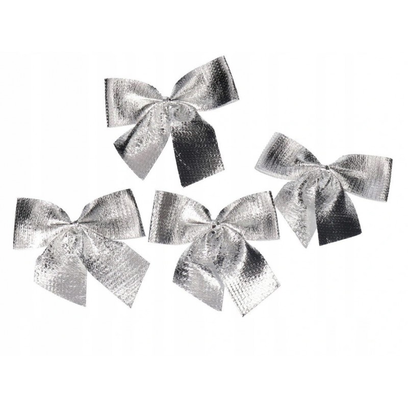 KOKARDKI KOKARDY NA CHOINKĘ STROIK12SZT BŁYSZCZĄCE