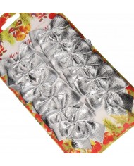 ANIOŁ ANIOŁEK AKRYLOWY BROKACONY 2SZT ZAWIESZKA