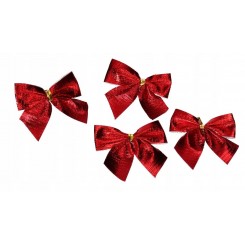KOKARDKI KOKARDY NA CHOINKĘ STROIK12SZT BŁYSZCZĄCE