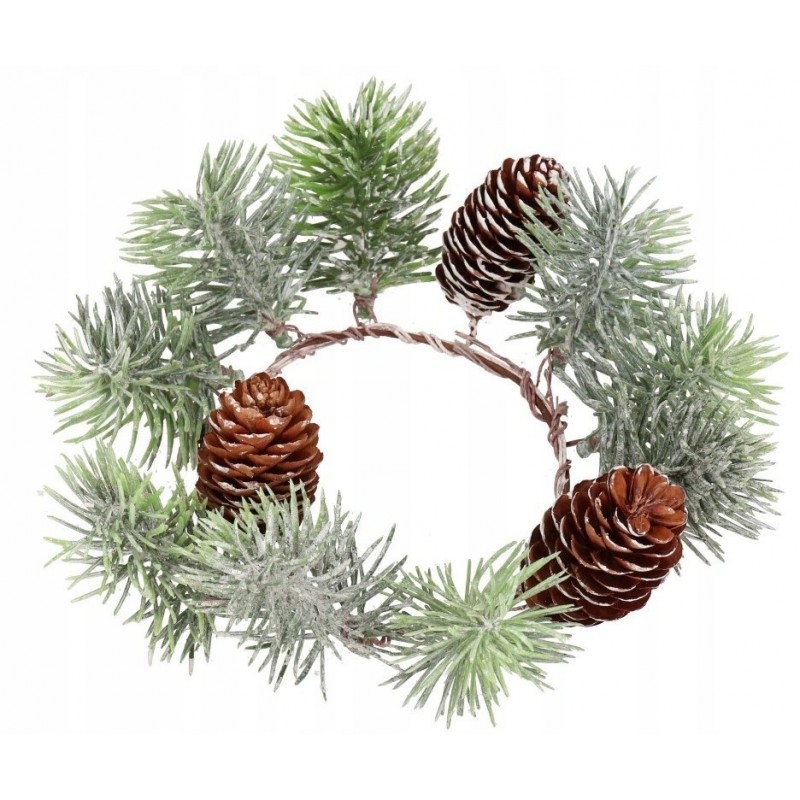 WIANEK DEKORACYJNY Z IGLIWIA IGLIWIE STROIK 20CM