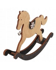 KONIK NA BIEGUNACH FIGURKA OZDOBA STROIK 18CM