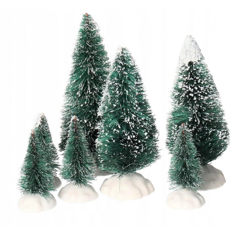 CHOINKA CHOINKI DEKORACYJNE SZTUCZNE DRZEWKO 7SZT