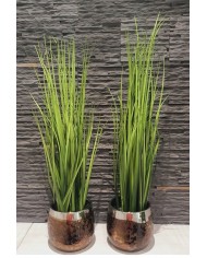 TRAWA SZTUCZNA ROŚLINA W DONICZCE SZTUCZNE KWIATY FEJKA 50CM