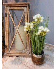 TRAWA W DONICZCE SZTUCZNA ROŚLINA KWIATY 45CM SZTUCZNA TRAWA