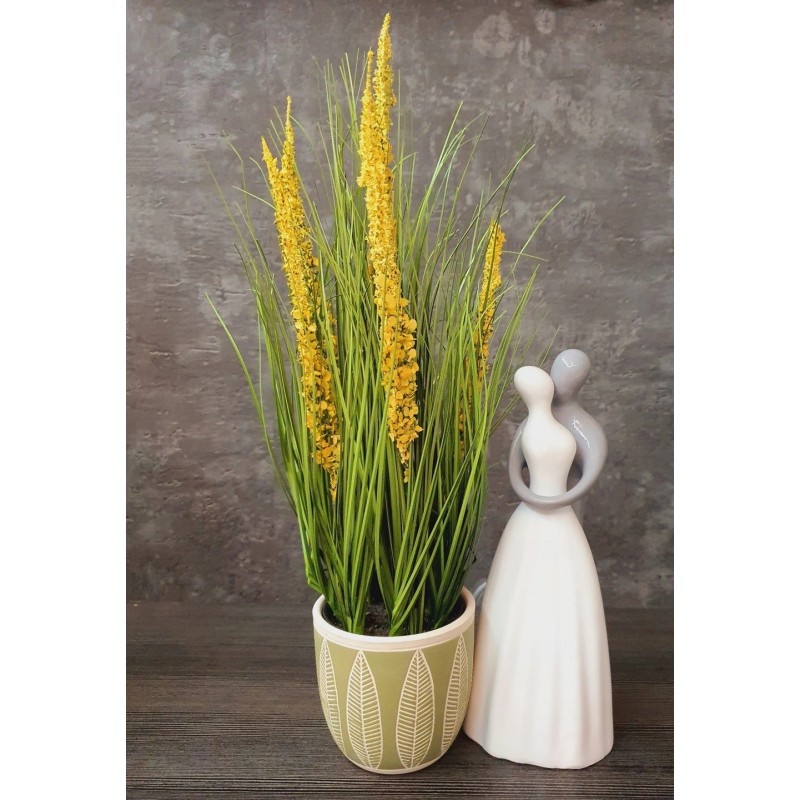 TRAWA SZTUCZNA ROŚLINA W DONICZCE SZTUCZNE KWIATY WRZOS