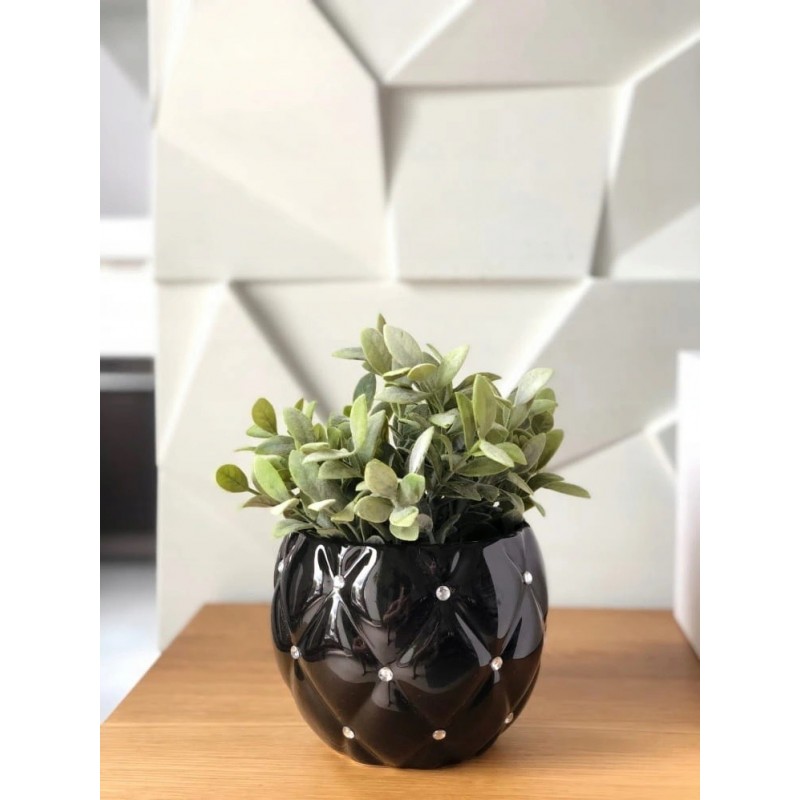 DONICZKA OSŁONKA CERAMICZNA GLAMUR CZARNA