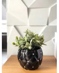 DONICZKA OSŁONKA CERAMICZNA GLAMUR CZARNA