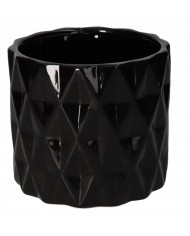 DONICZKA OSŁONKA CERAMICZNA NOWOCZESNA CZARNA