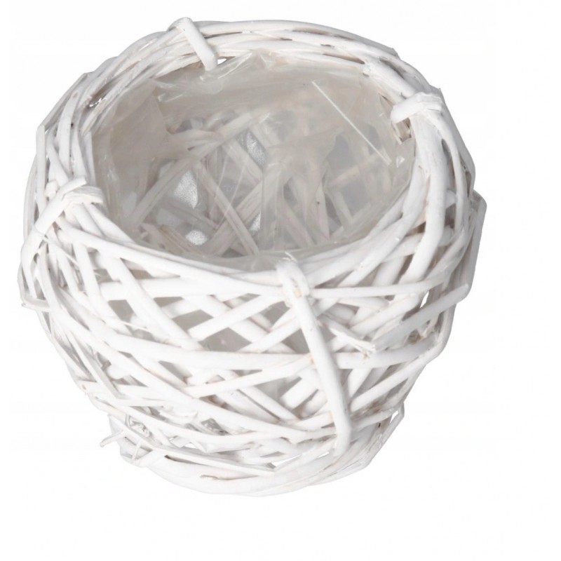 DONICZKA OSŁONKA WIKLINOWA KULA 11CM DONICZKI