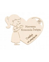 KARTKA NA KOMUNIĘ PAMIĄTKA KOMUNII ŚWIĘTEJ DUŻA