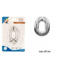 BALONY FOLIOWE CYFERKI BALON FOLIOWY CYFRA 0 80CM