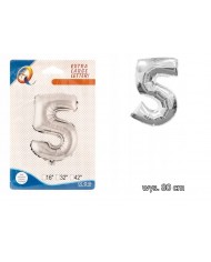 BALONY FOLIOWE CYFERKI BALON FOLIOWY CYFRA 4 80CM