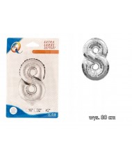 BALONY FOLIOWE CYFERKI BALON FOLIOWY CYFRA 9 80CM