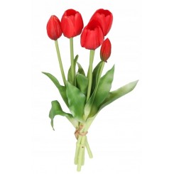 TULIPANY BUKIET TULIPANÓW GUMOWANE GUMOWE SILIKONOWE JAK ŻYWE