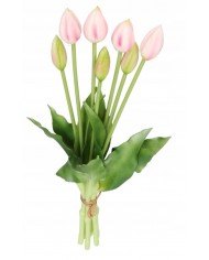 TULIPANY BUKIET TULIPANÓW GUMOWANE GUMOWE SILIKONOWE JAK ŻYWE 7SZT