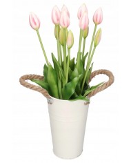 TULIPANY BUKIET TULIPANÓW GUMOWANE GUMOWE SILIKONOWE JAK ŻYWE 7SZT