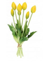 TULIPANY BUKIET TULIPANÓW GUMOWANE GUMOWE SILIKONOWE JAK ŻYWE 7SZT