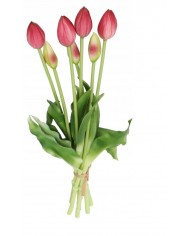 TULIPANY BUKIET TULIPANÓW GUMOWANE GUMOWE SILIKONOWE JAK ŻYWE 7SZT